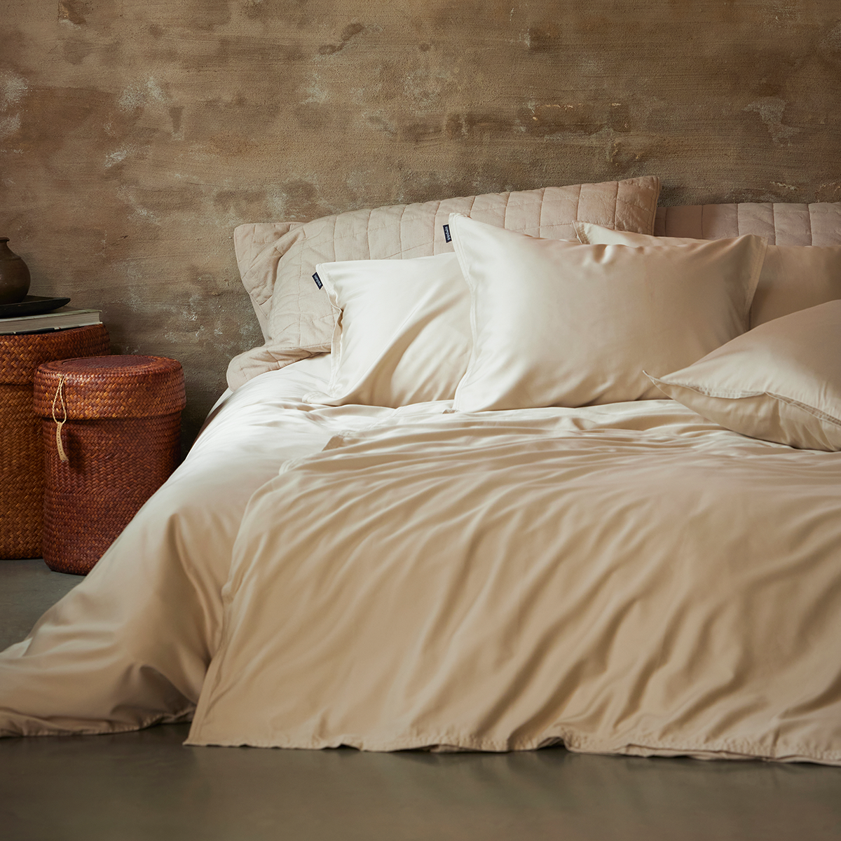 Gripsholm Påslakanset Bambu solid med 2st örngott