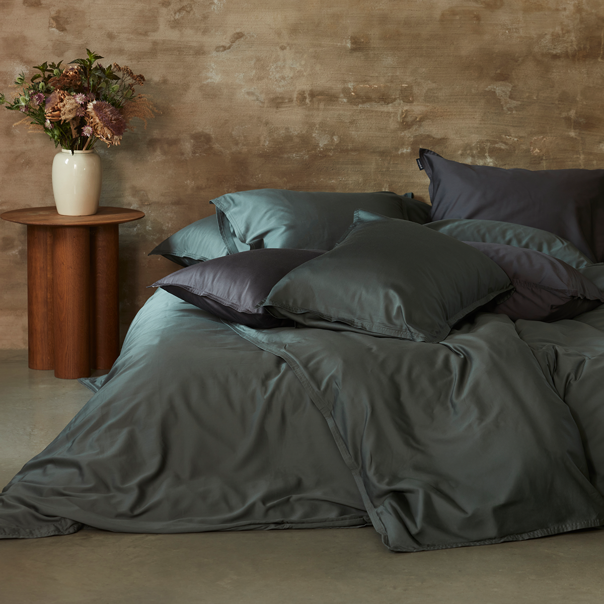 Gripsholm Påslakanset Bambu solid med 2st örngott